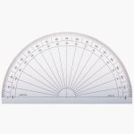 Protractor half-circle 15 cm, 180°, marked in degrees
