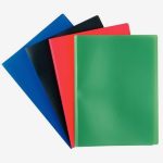 Polypropylene Soft Cover Display Book, 100 Sleeves, Blue
