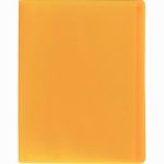 Color Fresh Document Display Book, 80 Pockets, Yellow Orange