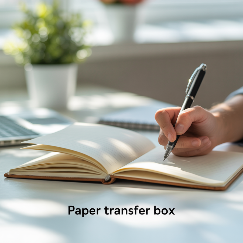 Boite de transfert papier toilé, dos 9 cm, vert – Image 3