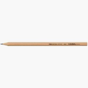 Boite de 12 crayons graphite hexagonal en bois naturel vernis HB