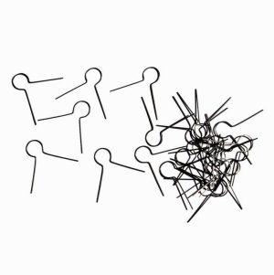 Sachet de 100 attaches en métal pour styropor