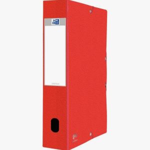 EUROFOLIO+ Document Storage Box, Textured Cardboard, 60 mm Spine, Red