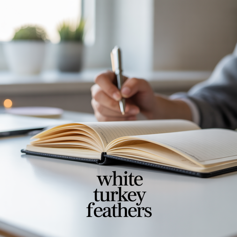 25g Bag of White Flat Turkey Feathers – Image 2