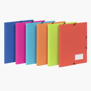A4 Document Folder with 3 Flaps, Feel'easy, Assorted Colors