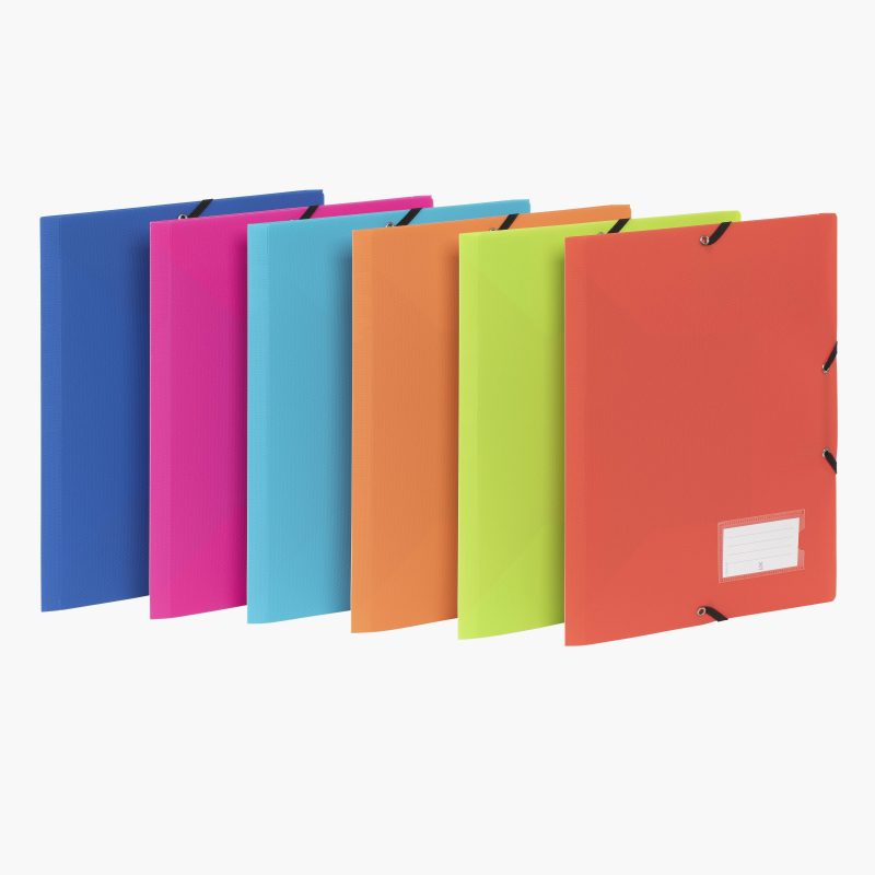 A4 Document Folder with 3 Flaps, Feel'easy, Assorted Colors