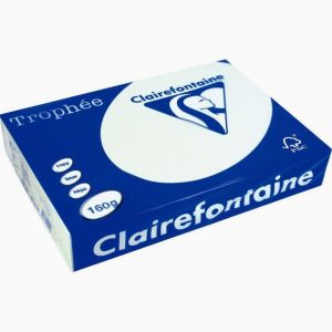 Paquet de 250 feuilles de papier 160g de format A4 gris TROPHEE CLAIREFONTAINE