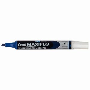 Marqueur tableau blanc Maxiflo pointe fine biseautée bleu