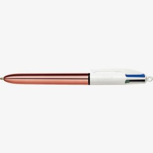 Bic Four-Color Shine Ballpoint Pen in Rose Gold
