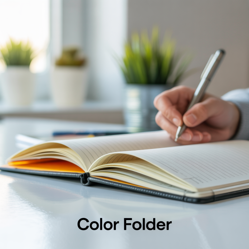 Color Fresh Document Display Book, 80 Pockets, Yellow Orange – Image 2