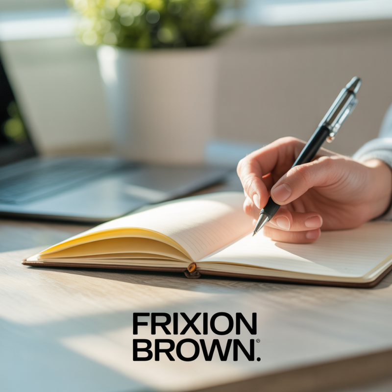 Erasable Brown Gel Pen Frixion Ball – Image 4