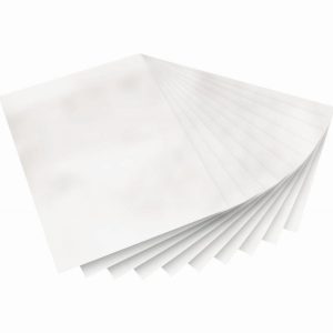 Set of 10 Electrostatic Transparent Sheets for Stained Glass, Size 23 x 33 cm