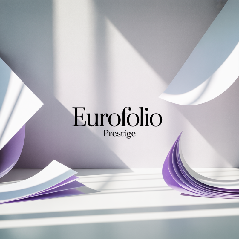 Chemise 3 rabats à élastiques EUROFOLIO Prestige en carte grainée 7/10ème format 24x32 cm bleu foncé – Image 4
