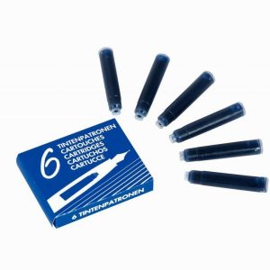 6 cartouches d'encre pour stylo plume bleu Sign international