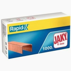 Pack of 1,000 copper Rapid Jaky 8 staples