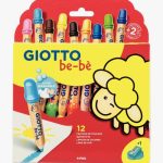 Set of 12 Jumbo Baby Crayons with Sharpener