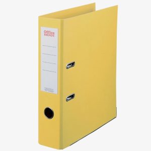 Classeur à levier Office DEPOT dos 8cm Jaune