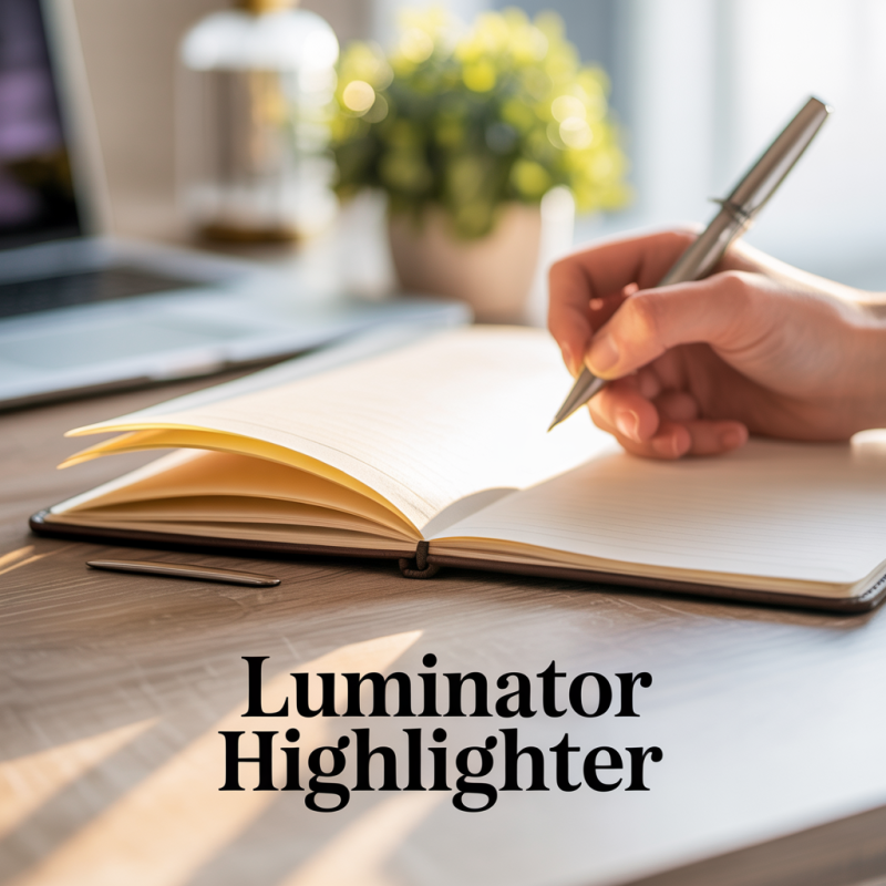 Fluorescent Orange Liquid Ink Highlighter with Visible Ink Level – Image 2