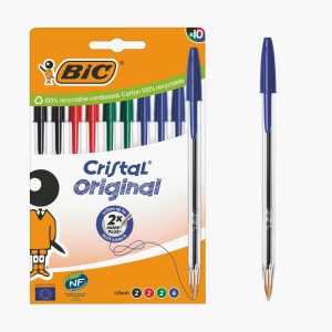 Lot de 10 stylos à Bille BIC Cristal Assorti