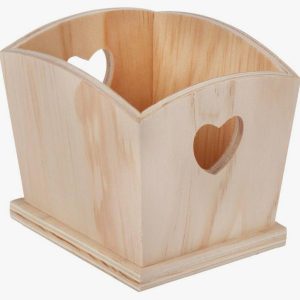 Lot de 5 vide poches en bois