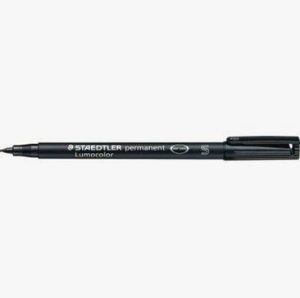 Boite de 10 feutres Lumocolor permanent 0,4mm noir