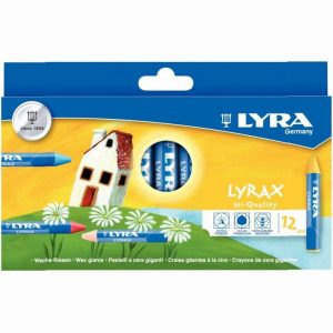 Lyrax Wax Crayons Set, 12-Pack
