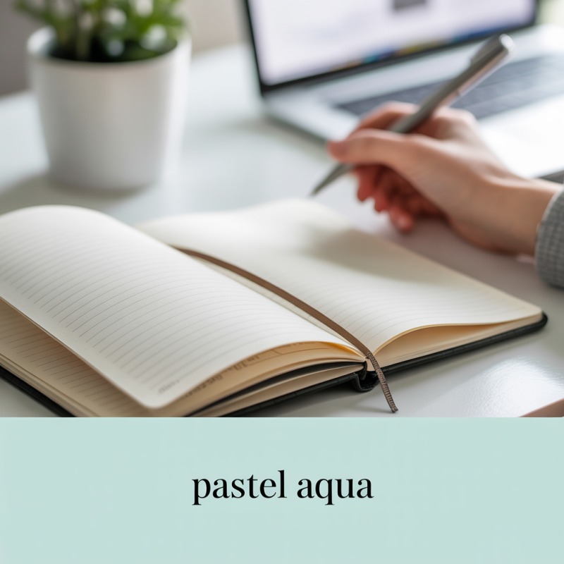 Pastel Aqua Blue A4 Magazine Holder – Image 2