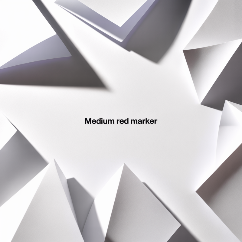 Red Medium-Tip Conical Marker – Image 11