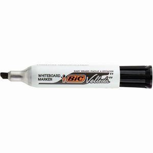 Set of 12 Velleda 1781 Chisel Tip Black Whiteboard Markers