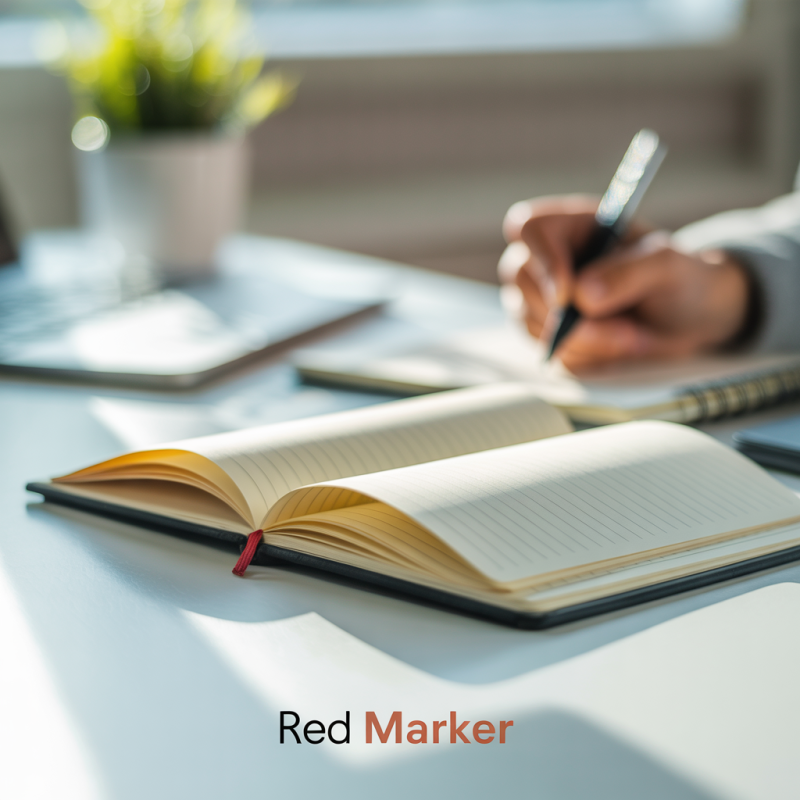 Red Medium-Tip Conical Marker – Image 6