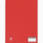 MEMPHIS Document Folder, 20 Fixed Pockets, 40 Views, Red Color