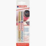 Set of 2 Metallic Markers Gold & Silver 780