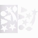 Lot de 35 suspensions de Noël en carton blanc