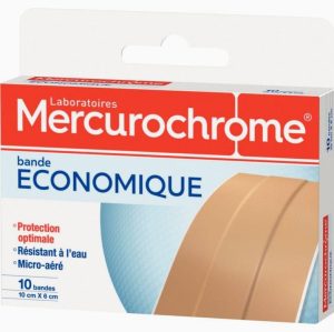 Pack of 10 customizable adhesive bandage strips, 10x6cm