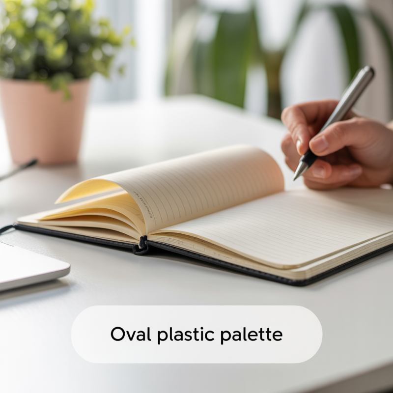 Oval Plastic Palette with 10 Wells – Image 2