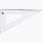 Graduated Plastic Set Square, 60°, 21 cm
