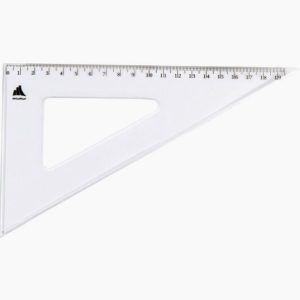 Graduated Plastic Set Square, 60°, 21 cm