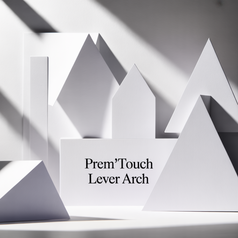 PREM'TOUCH Plastic Lever Arch File, Maxi A4 Size, 5 cm Spine, Light Blue – Image 4