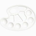 Oval Plastic Palette with 10 Wells