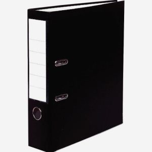 Classeur à levier plastique pour format A4 dos 5 cm noir