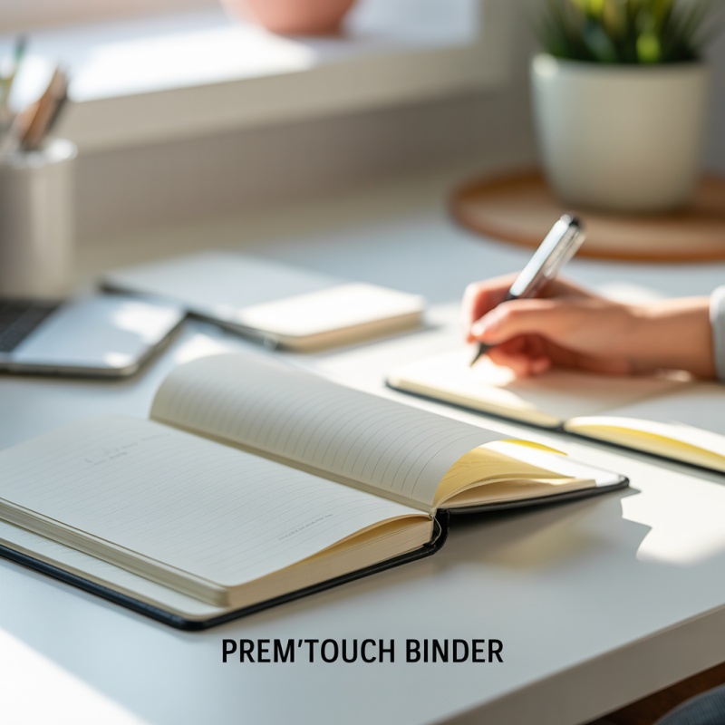 Classeur à levier en plastique PREM'TOUCH format A4 maxi dos 5 cm fuchsia – Image 5