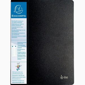 Protège-documents Up-line en polypropène rigide, 120 vues, coloris noir