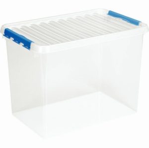 Boîte de rangement avec couvercle QLINE 72L 60x40x42