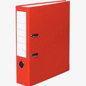 Plastic Lever Arch File, A4 Size Spine 5cm, Red