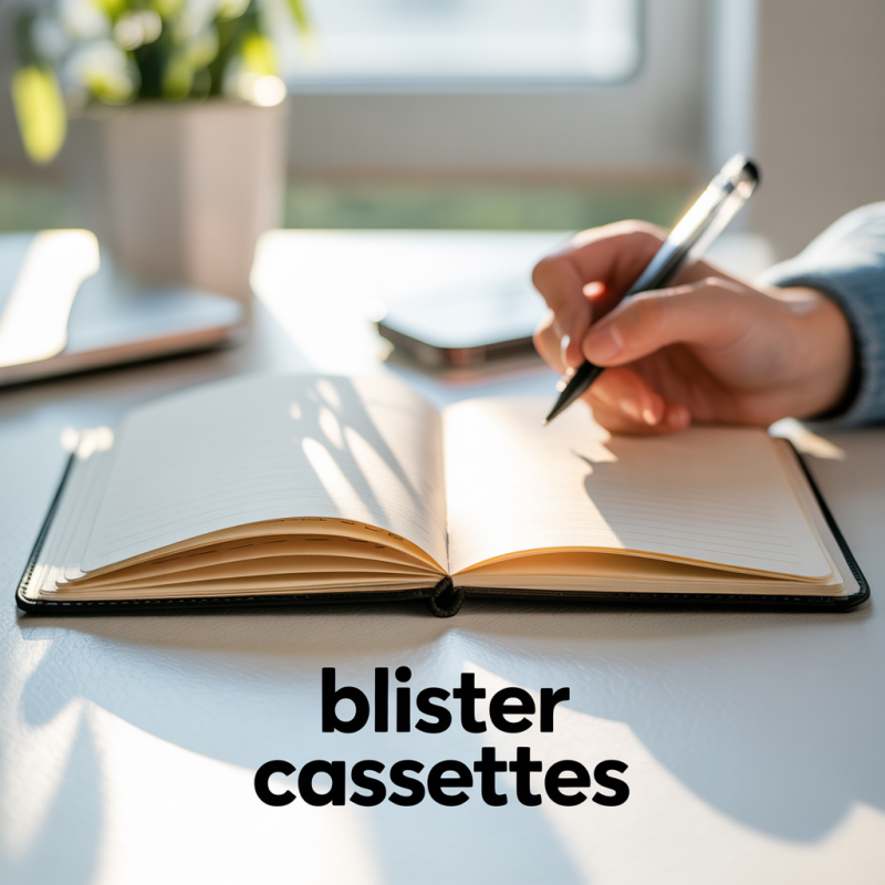 Blister 3 cassettes ref 6/46030 encre bleu – Image 2