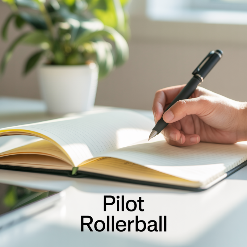 Roller V-Ball Grip 10 pointe large noir Pilot – Image 2