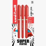 Blister de 3 rollers Sign Pen rouge