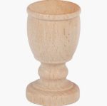 Set of 10 footed egg cups, height 7.2 cm