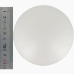 Set of 5 white polystyrene balls, 10 cm diameter