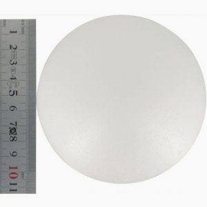 Set of 5 white polystyrene balls, 10 cm diameter